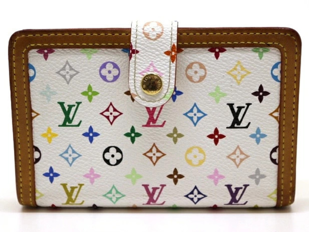 LOUIS VUITTON Portefeuille Viennois Multicolor Blanc White